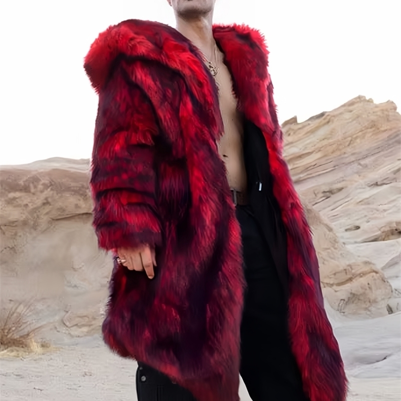Autumnwinter Long chaud manteau de fausse fourrure moelleux