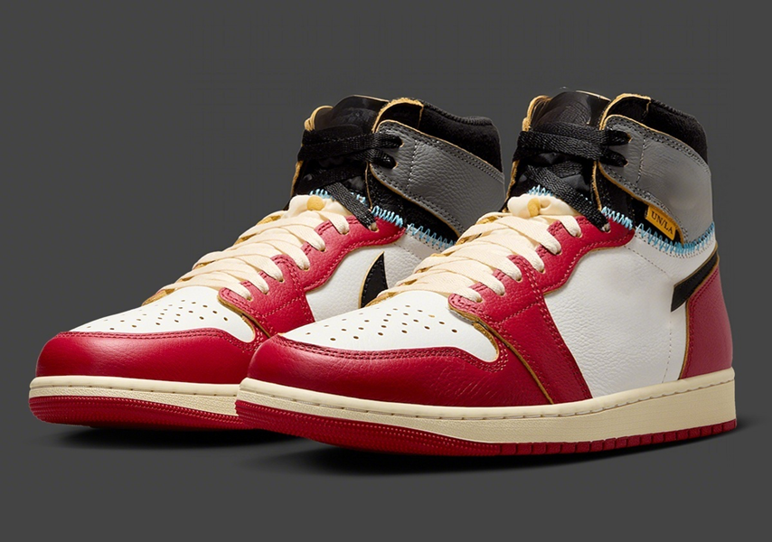 Sortie des chaussures de concepteur OG Union X 1 High Og Varsity Red Basketball Chaussures Les baskets extérieures expédié avec une boîte d'origi