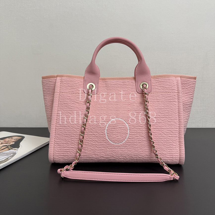 Mirror Quality Large Designer Tote Handbag Fashion Woven Beach bags Shopping Bags Luxury Genuine Leather Shoulder Bags Crossbody bag With Box C128C