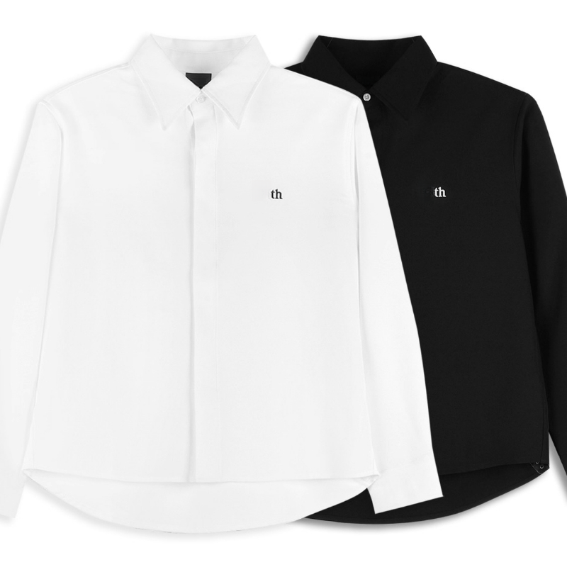 Chemises décontractées pour hommes chemises blanches noires 2026SS