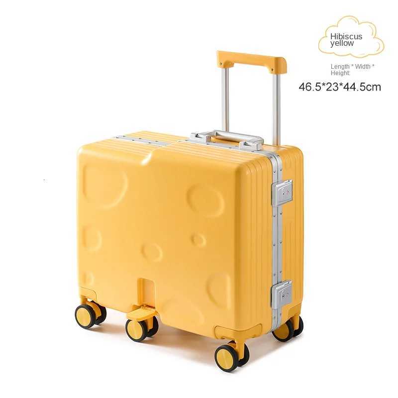 Childrens RideOn Luggage Aluminium Frame Trolley Suitcase for Boys and Girls 20inch Cabin Bag Travel Suitcase with Six wheelsXJ250922-image-1076242345