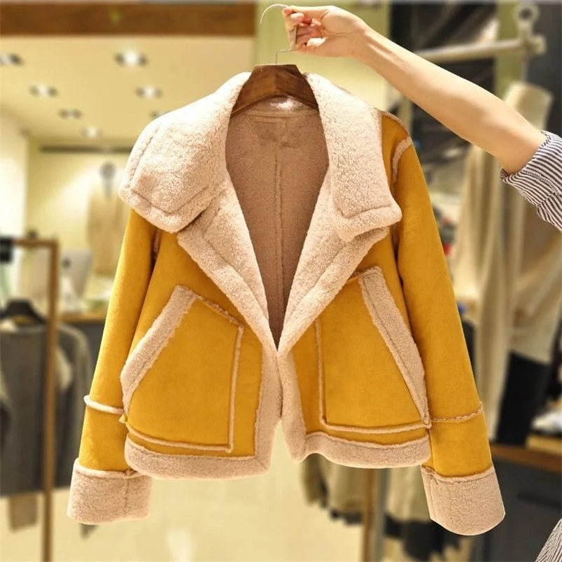 Winter Coat for Women Cotton Cold Wool Jacket Woman Fleece Coats Heavy Very Warm Jackets Outerwear Clothing Fluffy Clothes 250922