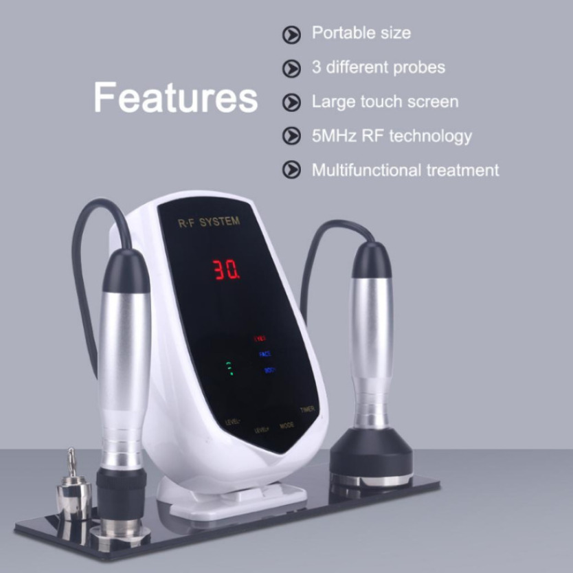 3 in 1 Rf Louting Machine Refjeunnation Radio Fréquence 5 MHz Dispositif de beauté facial Retirer le cou à double menton