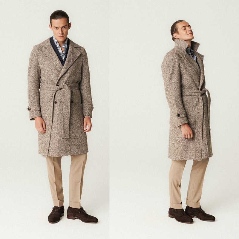 Winter Overcoat Men Suit Slim Fit Wool Coat Business Tailor-Made Party Suits Groom Groomsman Formal Occasions Size Customized Hot Sale C2040