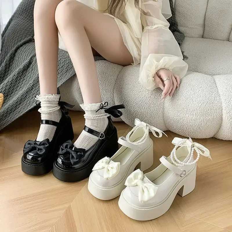 Sweetbow Womens 2024 Summer New Style White Waterproof Platform High Heels Shoes Polyamide Sole Rubber Upper China Made W250922