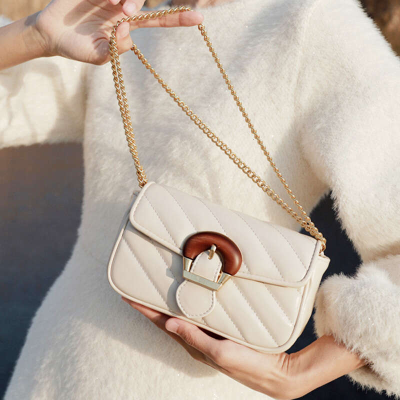 2025 Luxury Single Shoulder for Women, Niche Embroidery Chain High-End Crossbody Mini Bag, Small Square Bag
