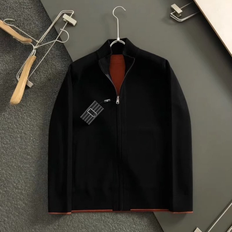 Veste designer hommes noirs jacquard vestes en tricot en laine manteaux en automne et hiver ZG1289