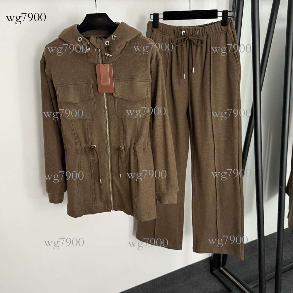 NOUVEAU AUTREMENT Deux pièces de set en deux pièces Veste à capuche de haute qualité avec pantalon décontracté sportif Daily Casual Warm Fashion