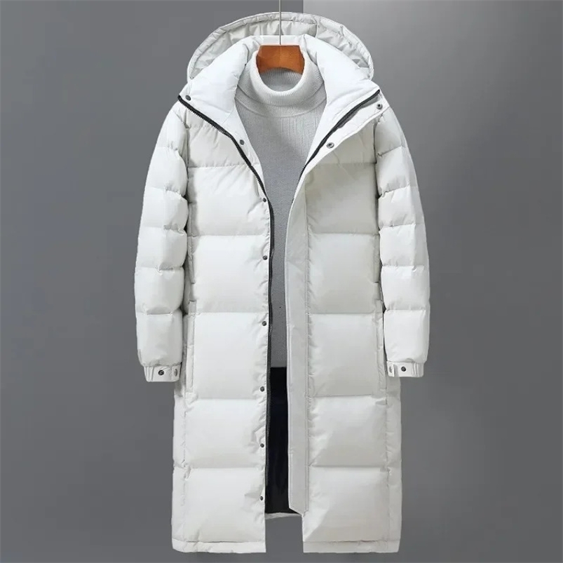 Men d'hiver Vestes de puceau longues Capin de canard décontracté en bas Mâle mâle mâle extérieur à la vent Parkas d'hiver chaud Vêtements 2550920
