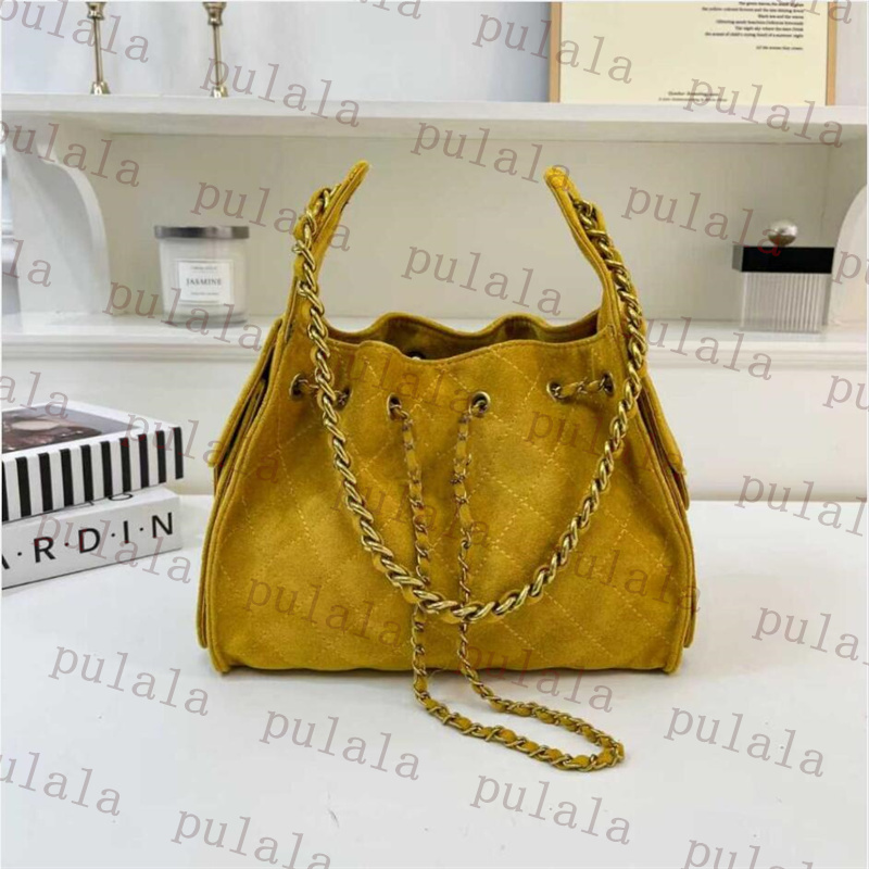 Designer Bag Tote Bag Suede Crossbody Bag CC Drawstring Chain Hobo Bucket Bag Women's Shoulder Bag Wallet Retro Brown Diamond Grid Shopping Bag
