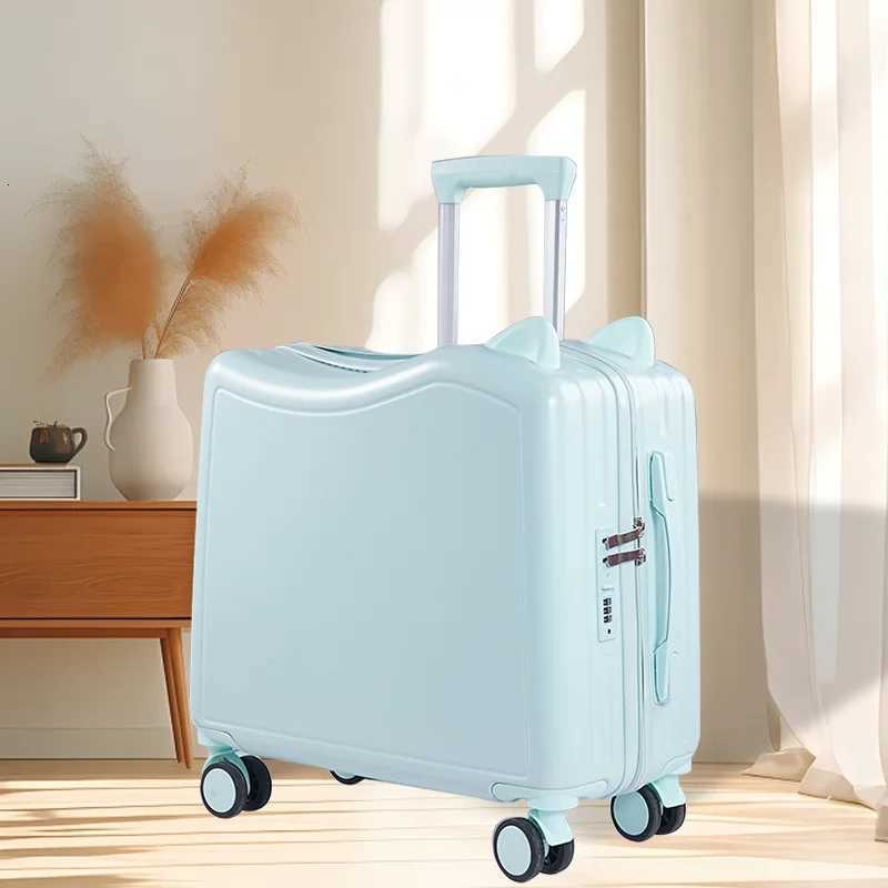 A childs suitcase can be used as a girls portable suitcase for riding an 18inch combination trolleyXJ250922-image-1076243059