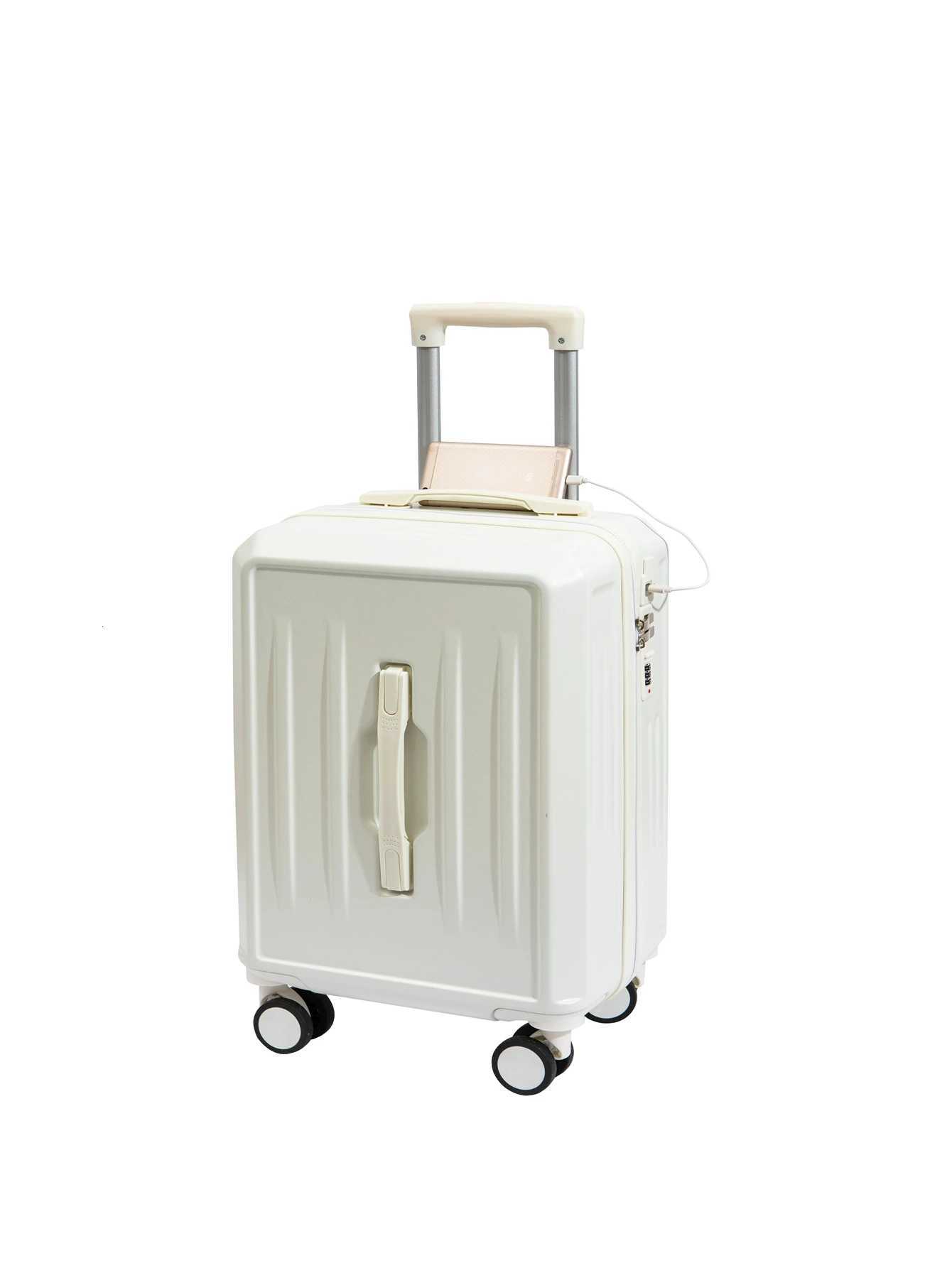 The bright face thickens the sportsstyle rod box suitcase solid wearresisting large capacity male and female zipper password bXJ250922-image-1076243082