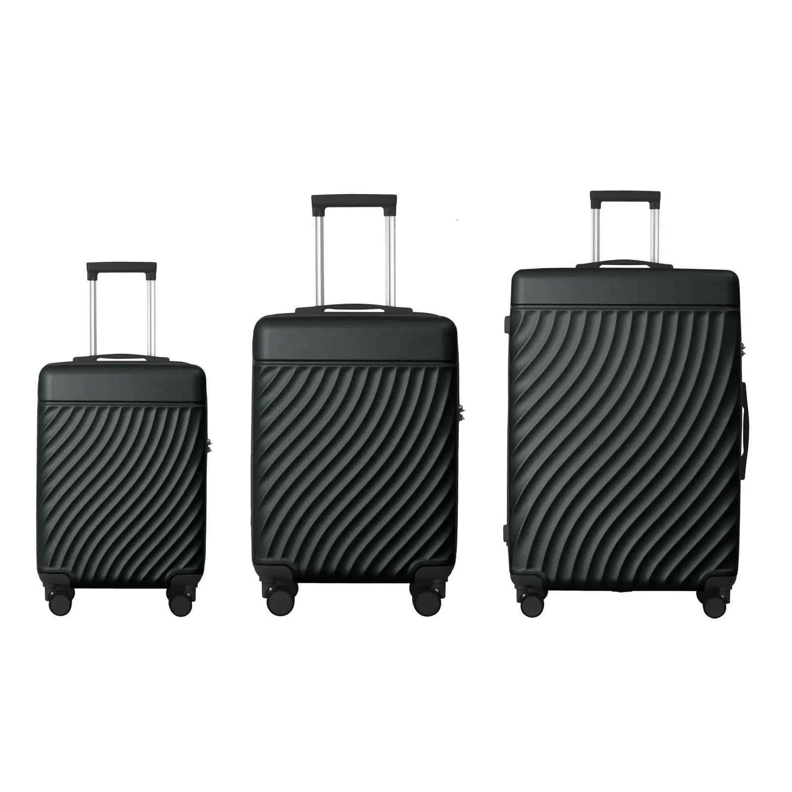 ABS Hardshell 3pc Luggage Set 20 24 28 Inch Lightweight TSA Lock Spinner Wheels Multicolour Suitcases for Travel Business FamilyXJ250922-image-1076246541