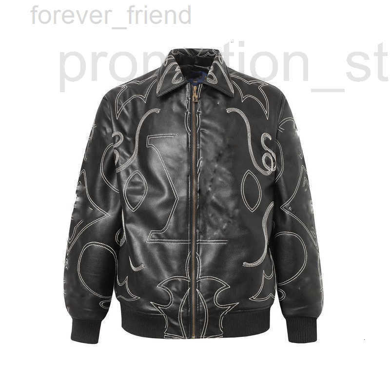 Men's Jackets Designer designer Classic high-quality floral embossed classic men's and women's leather jacket W886 ETG4