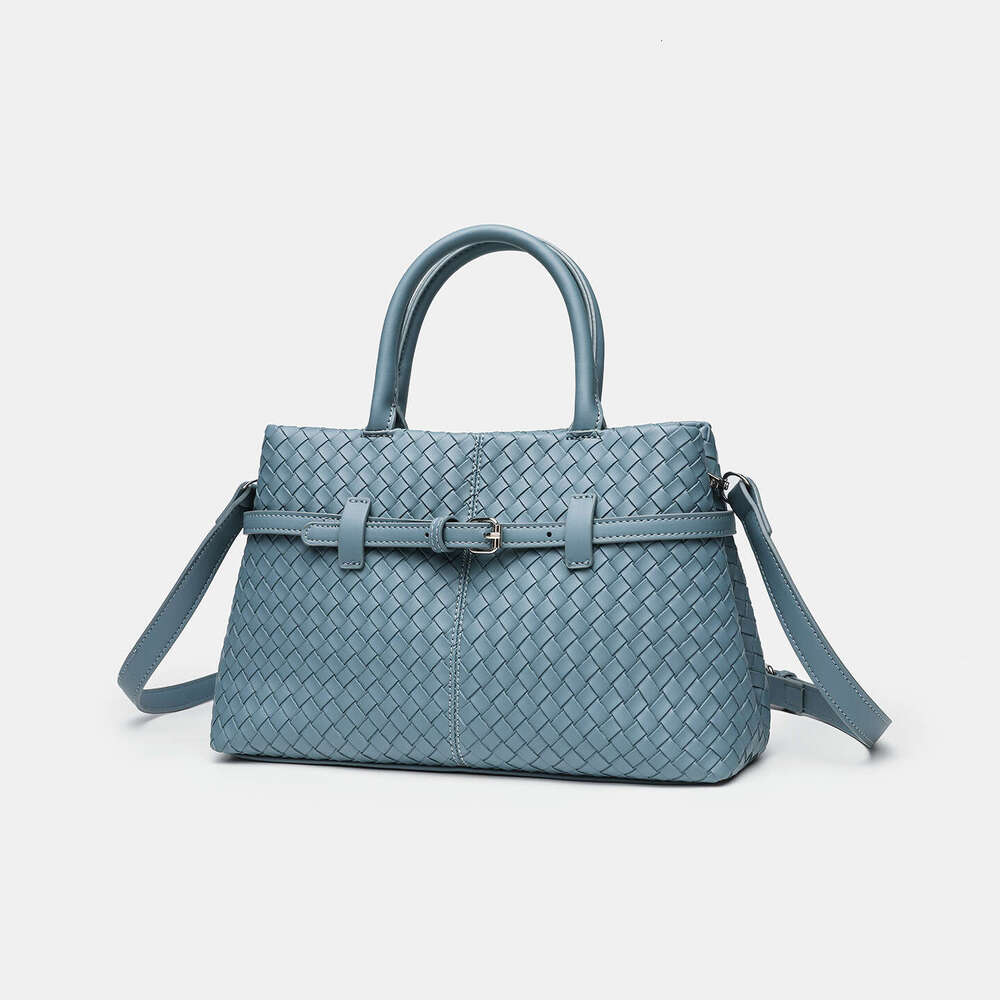 New Woven Pattern Bag for Women, Elegant and Simple Commuter Large Capacity Tote Bag, Ladies Handbag