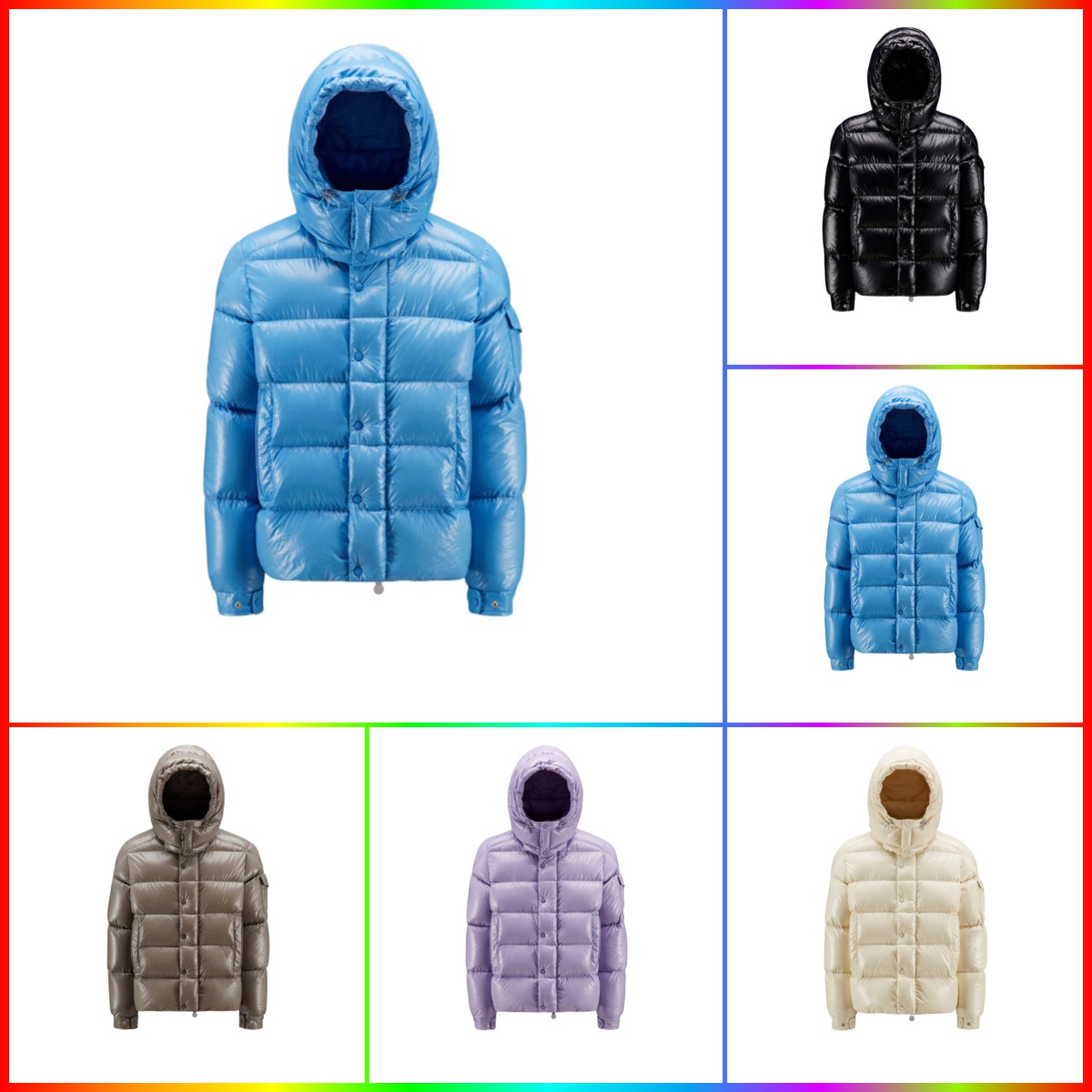Veste bouffante pour femmes pour hommes de qualité supérieure 70e anniversaire moelleux et léger brodé de badge pour hommes vestes vers le bas de