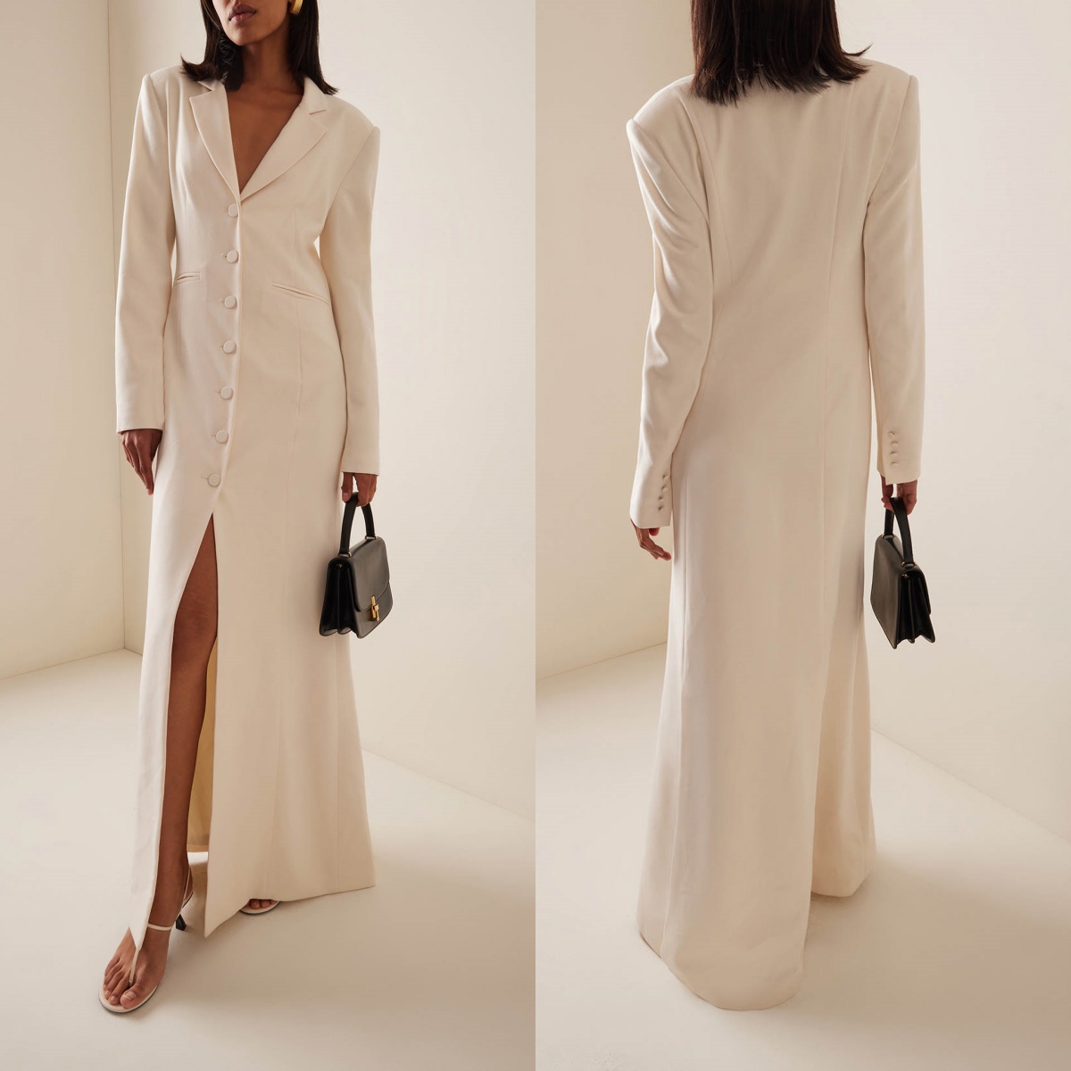 Single Breasted Long Jacket Suits Women Ladies Prom Evening Guest Formal Wear Custom Made