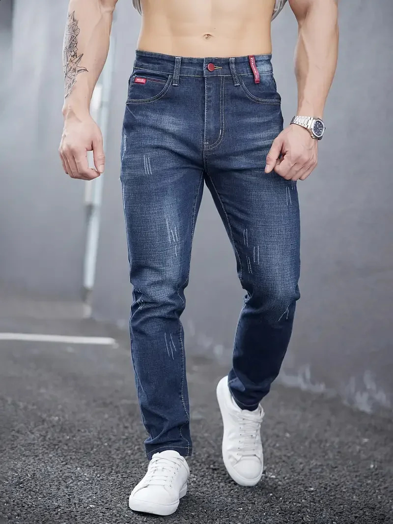 Mens Slim Casual Street Classic Skinny Jeans Pencil Jeans Trendyy Stretch Style Comfortable Casual Fashion Versatile 250920