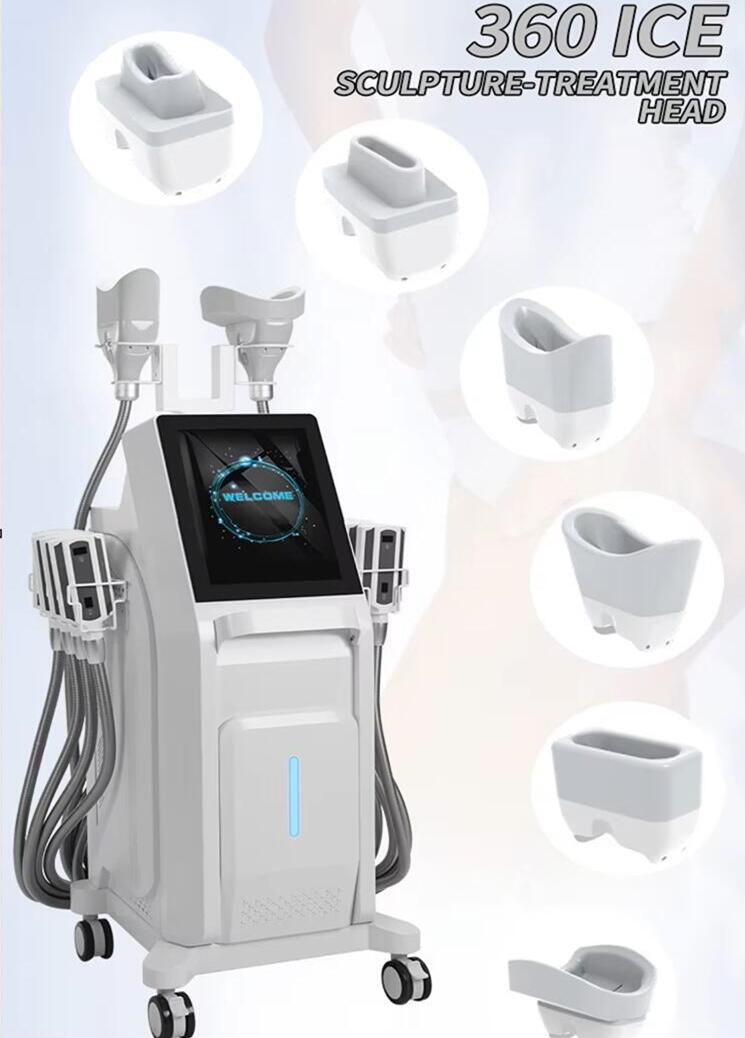 Puissant 360 Cryo Slimming Machine Meilleur équipement de congélation gras Corps Slimming Fat Perte Frozen 8 Cryo Pad Cryo Cryo Lipolyse Machine