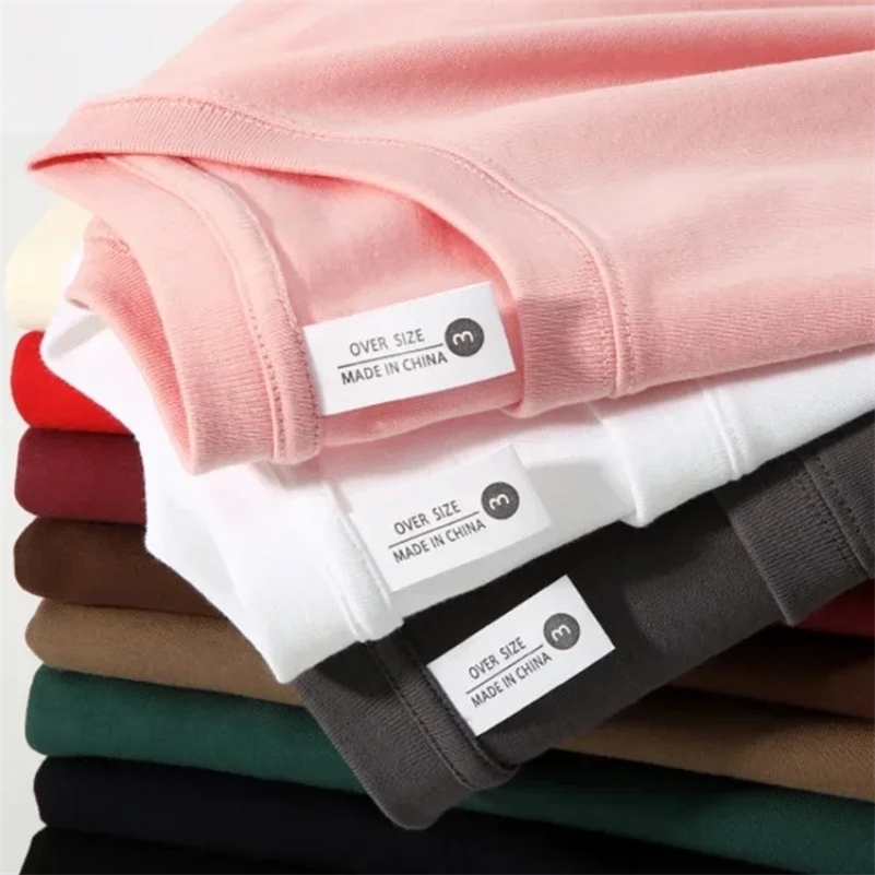 Men's Sport Oversized Acetate T-Shirt 300gsm Heavy Cotton, Short Sleeve, Machine Wash Made in China