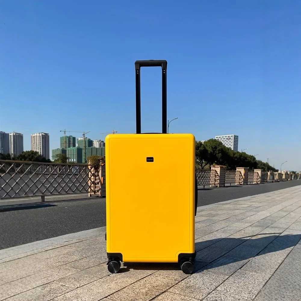 Japanese minimalist luggage 24inch ultralight handle suitcase for women and 20inch boarding password suitcase for menXJ250922-image-1076246599