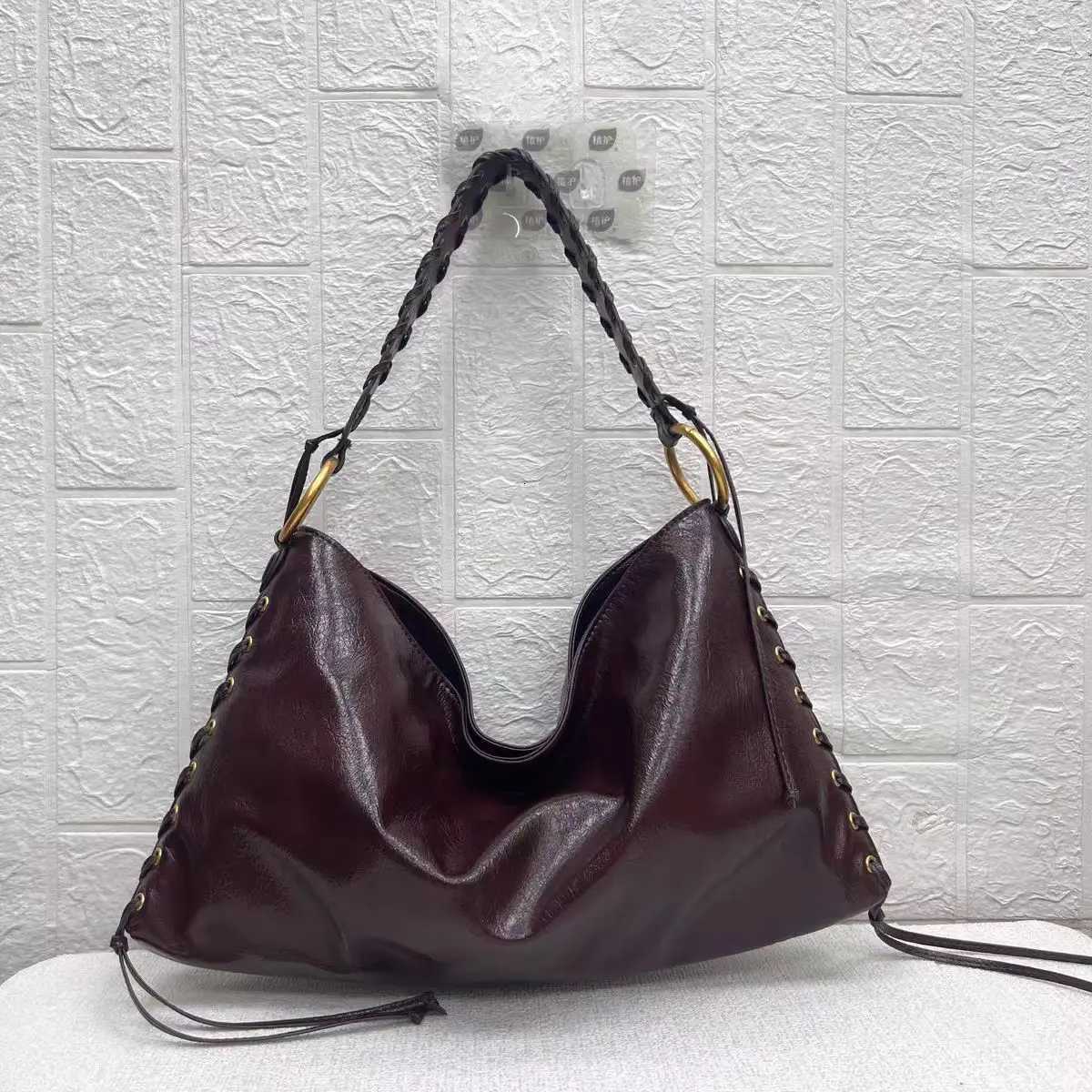 2025 Metallic Hole Eye Shoulder Bag Women High Quality PU Leather Tote Bags For Women Luxury Designer Handbag Makeup Bag W250922