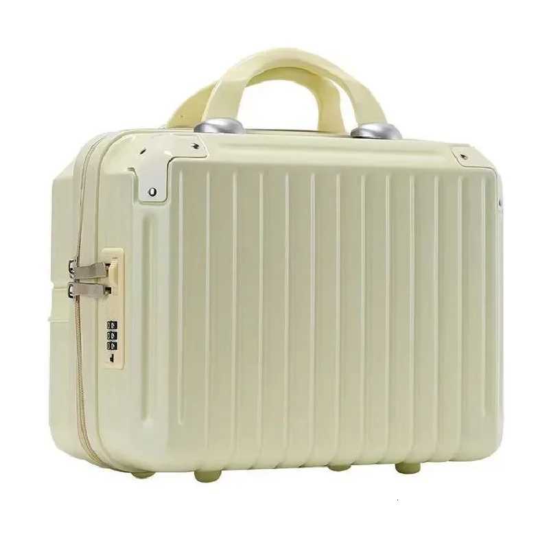 16 Inch Large Capacity Portable Lightweight Luggage Case Female Zipper Lock Cosmetics Storage Bag Small Boarding Mini SuitcaseXJ250922-image-1076242968