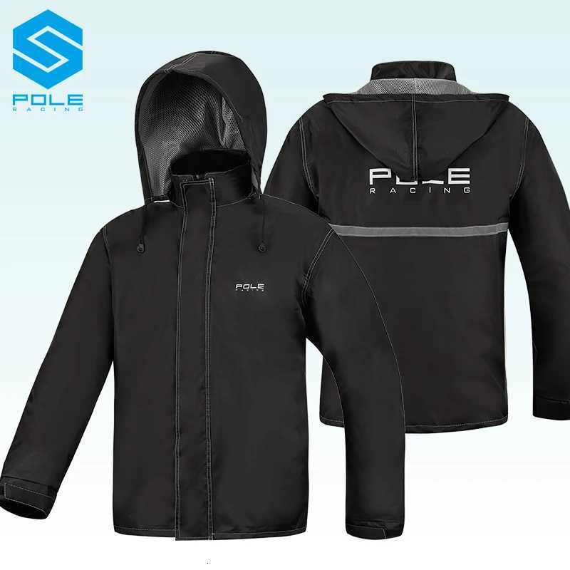 POLE Mens Motorcycle Raincoat Suit Hiking Fishing Cycling Suit Women Waterproof Motorcycle Split Raincoat Rainstorm Prevention Z250922