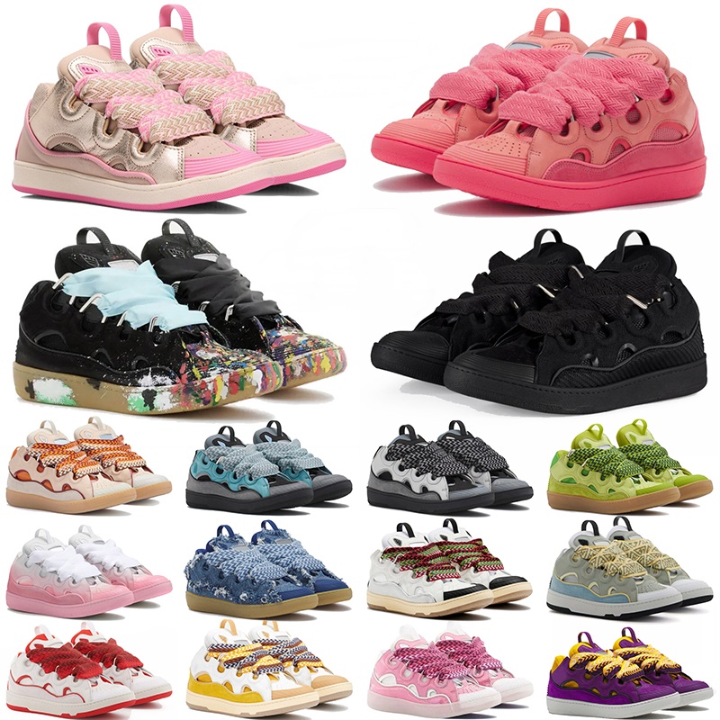 Sneakers en cuir en cuir designer Chaussures habillées pour hommes Femmes Lavi Lavi Extraordinaire Casual Platform Sneaker Graffiti Leopard Outdo