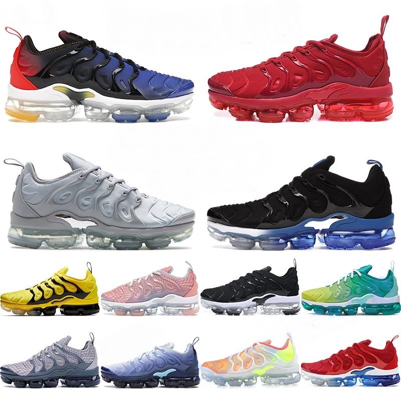 Chaussures designer tn plus tns tnss chaussures de course hommes hommes baskets triples blanc knicks université bleu jeu royal obsidien de marche