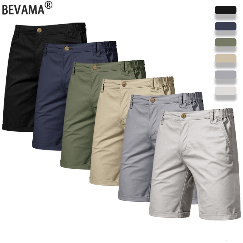 Summer Casual Cargo Shorts Mens Cotton Jogging Climbing Sports Short Elastic Waist Solid Color Male Jogger Work Hiking y250920