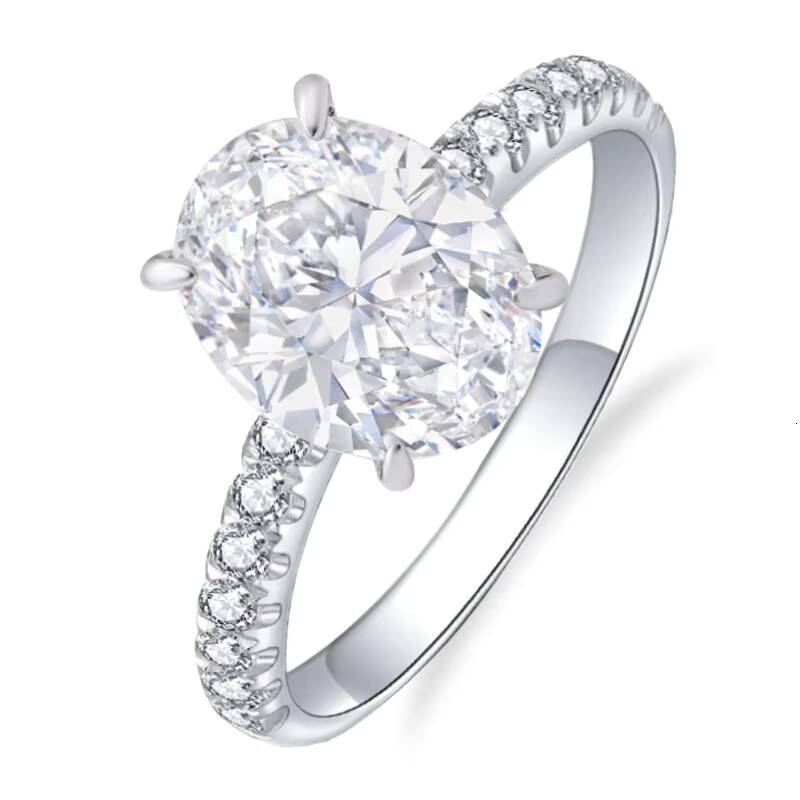 DVVS1 2ct Oval Cut Custom 14k Gold Lab Grown Diamond Solitaire Ring Lab Grown Diamond Certified 18k White Gold Ring