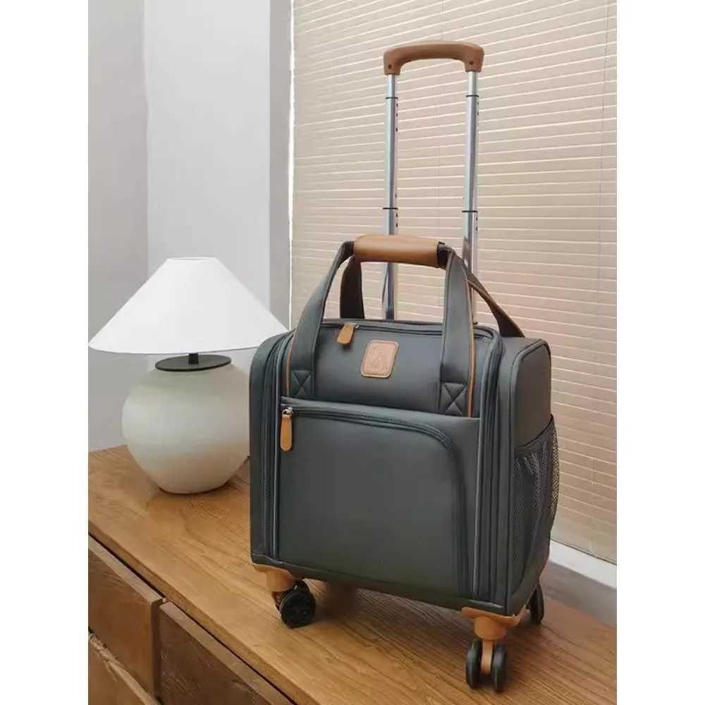 16Inch boarding suitcase universal wheel shortdistance ultralight trolley case antisplashing Oxford cloth smallXJ250922-image-1076242673