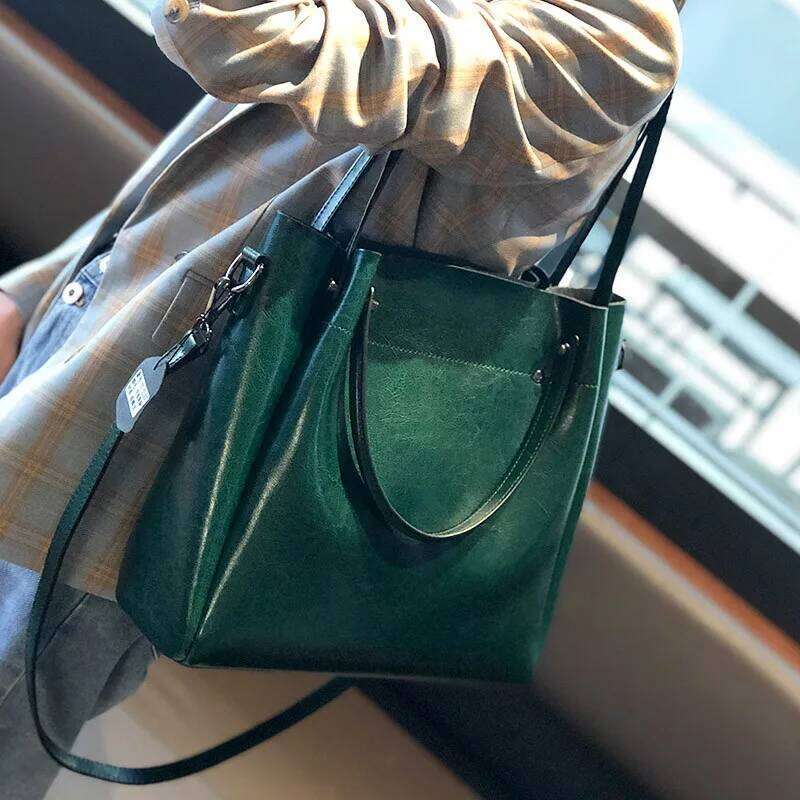 Vache de vache véritable sac à main en cuir Lady Cowhide épaule femme grande capacité et poches multiples sac à bandoulière suotong0917