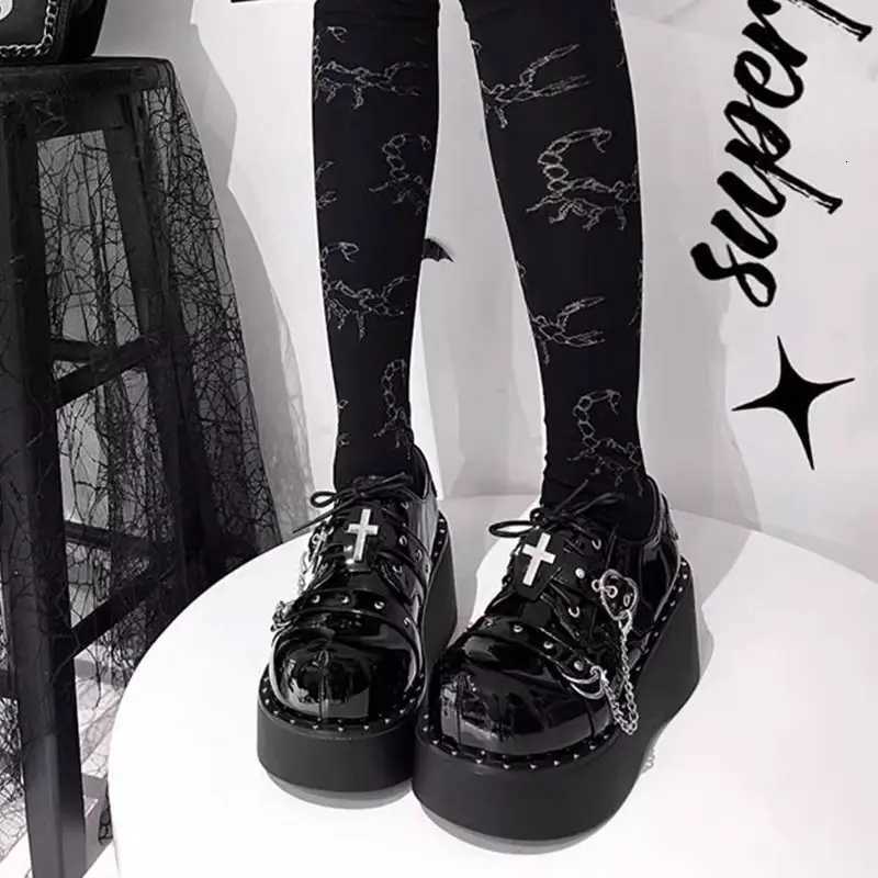 Design unique thi bot plate-forme oes femmes punk sweet cool foilable printemps new sle gothic sled talon plans talon w250922