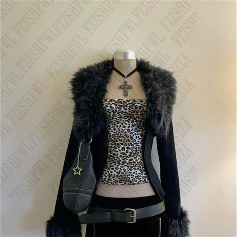 Y2K Femmes Vêtements Classic Personnalité Harajuku esthétique féminine Fashion Girl Casual Vintage Slim Chic Trendy 90S Coat250922ww