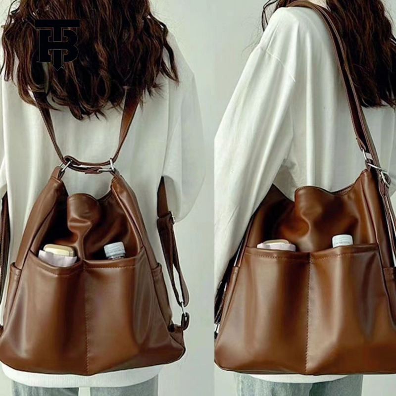 TB BHULAMTE Free Shipping New Designer Travel Bag Autumn And Winter Master Leather Bag Large Capacity Three In One Backpack Commuting Multifunctiona