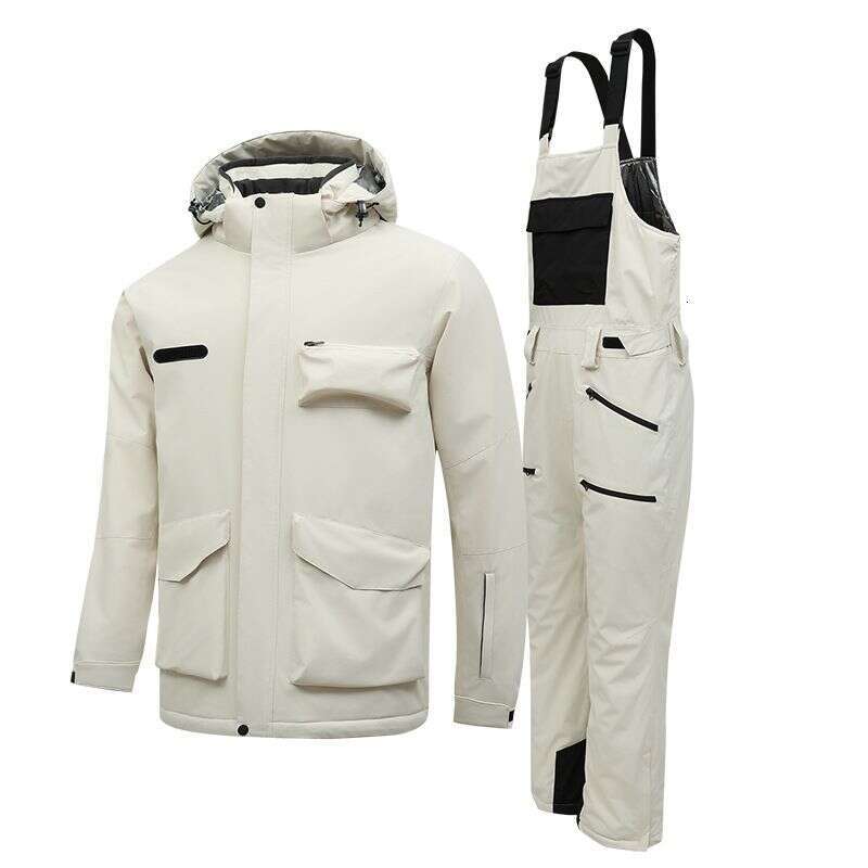 Des vêtements de travail pour hommes se déroulent pour le snowboard d'hiver, l'escalade, les bretelles chaudes, les pantalons à la mode, les vête