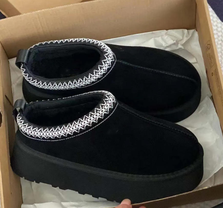2025 Tasman Slippers Australia Designer Boots Luxury Tazz Slipper Men Women Snow Mini Ankle Short Duck Platform Maroon Gray Black White