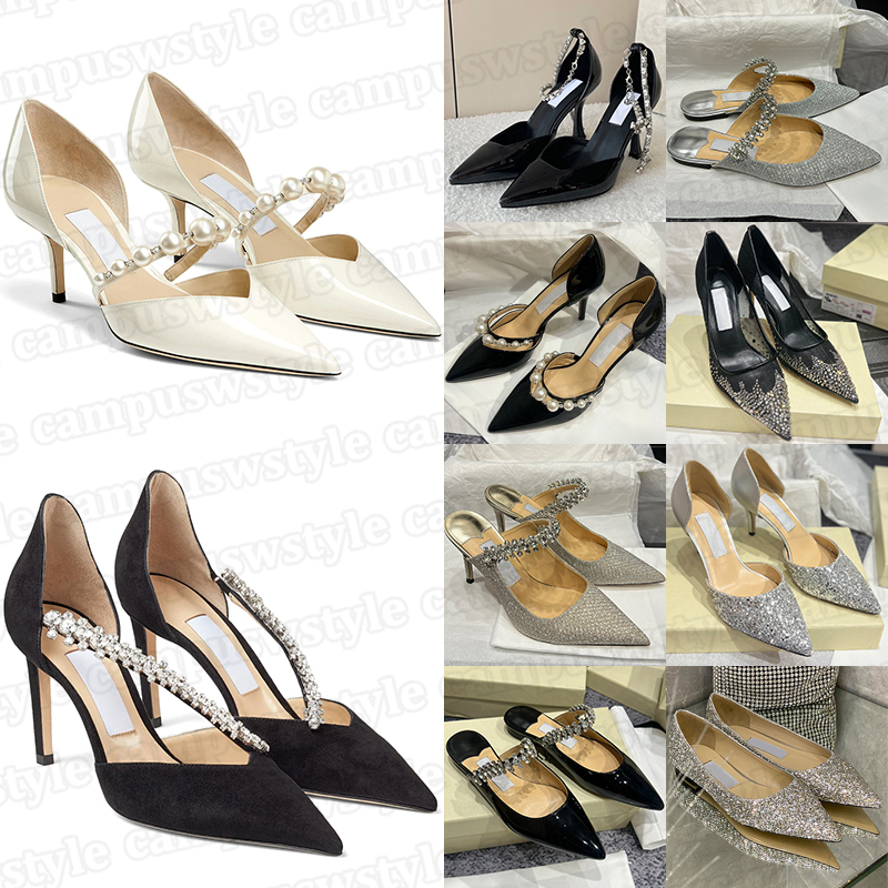 Avec des chaussures habillées en boîte Designer pour femmes chaînes de stratènes STRAPE BOUCLE MINIMAU