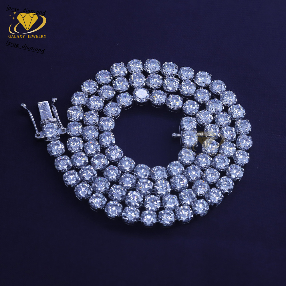 Fine Jewelry VVS Moissanite Diamond 3mm 5mm Iced Out Bling Bracelet Necklace 925 Sterling Silver Men Women Tennis Chain