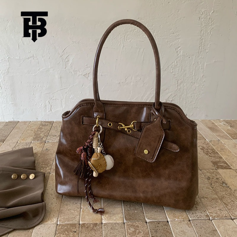 TB BHULAMTE Free Shipping New Designer Bag Retro Lazy Style Women's Briefcase Large Capacity Texture Rich Multi-functional Niche Design Handhel