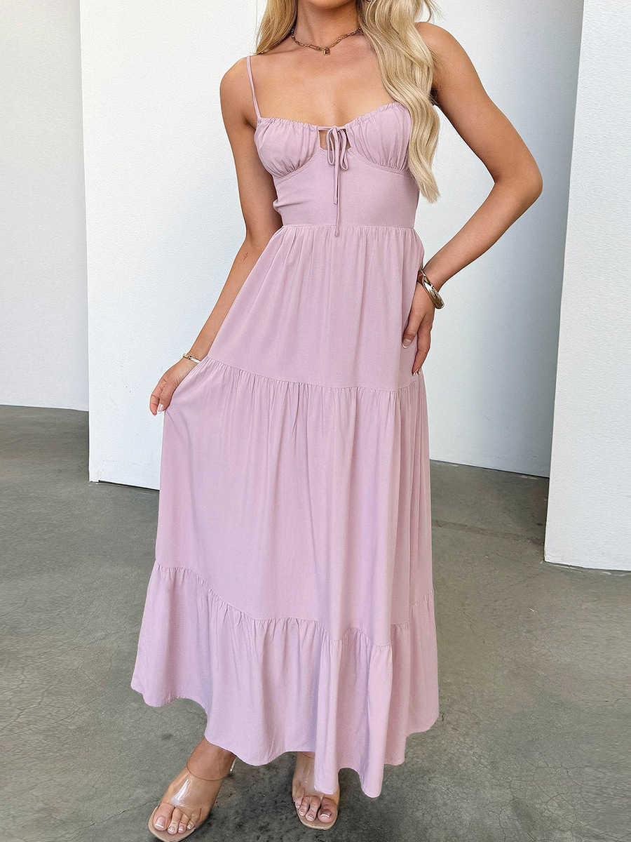Sexy dress; backless dress; purple long dress for the beach; atmosphere dress. L250922-image-959488773