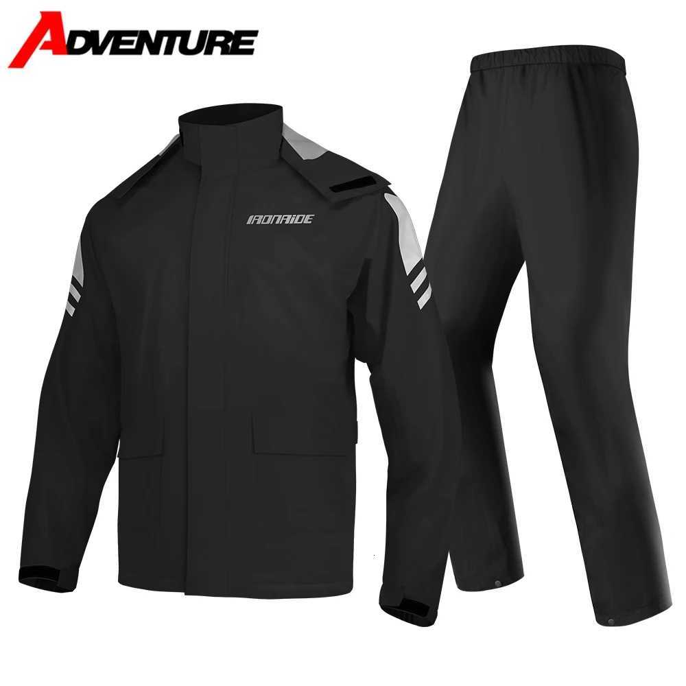 Motorcycle Raincoat New Outdoor Cycling Waterproof Raincoat Rainpants Mens And Womens Off Road Motorcycle Rainproof Set Z250922