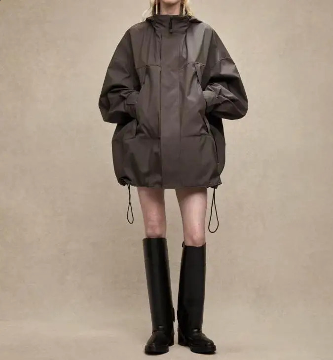 Faire des femmes 2025 Fall Automne Proof de l'eau Élastique Veste féminine réglable et manteau250920