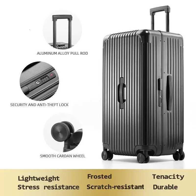 Large capacity aluminum frame suitcase for women 20 inch PC travel case 28 inch mens luggage 24 inch durableXJ250922-image-1076246341