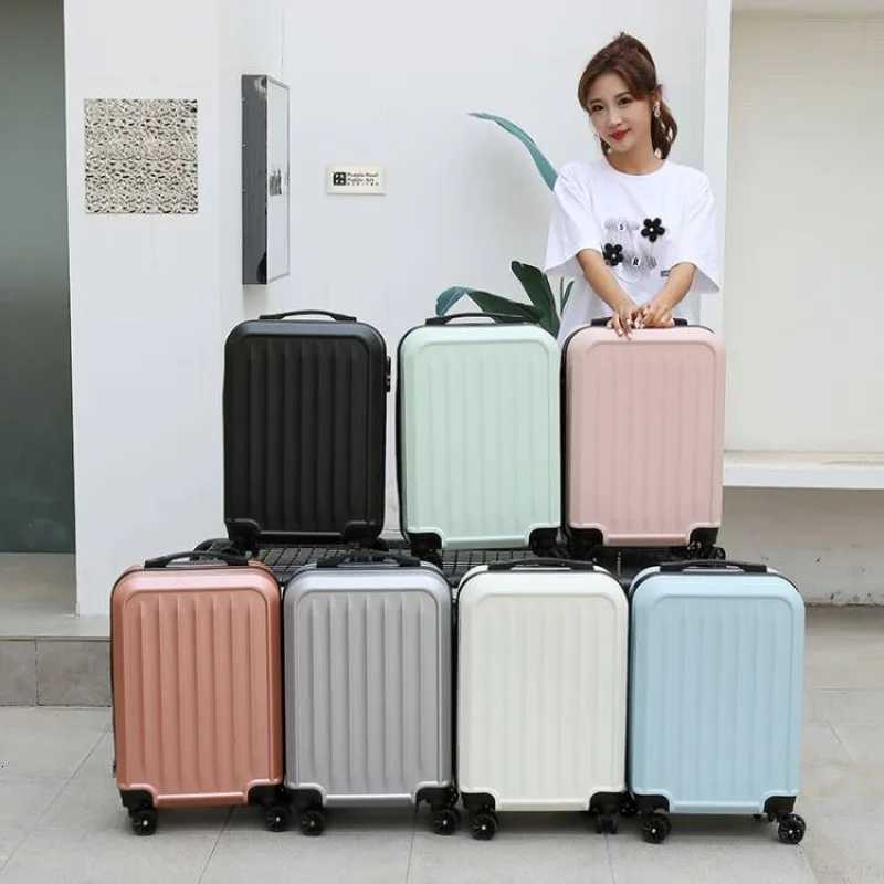 PC Suitcase Gift Trolley Case 20 Inch Childrens Striped Simple Luggage Password Boarding Universal Wheel Leather CaseXJ250922-image-1076242534