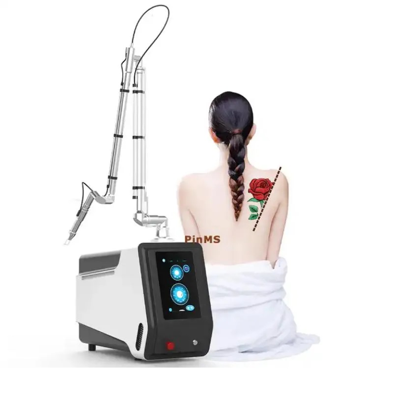 Machine laser Picoseconde professionnelle pour élimination des tatouages, pigmentation, taches de rousseur, cicatrice d'acné, blanchiment de la p