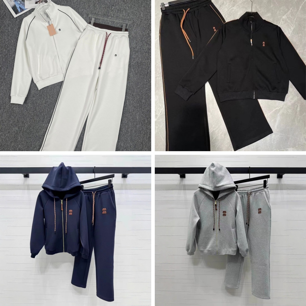 Designer Setwear Set Cardigan à capuche pour femmes Slim-Fit minceur de sage à capuche décontractée détendue