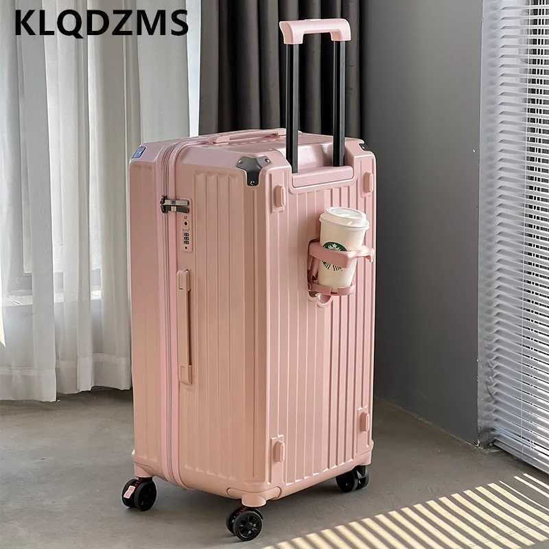 KLQDZMS Rolling Luggage with Wheels Largecapacity Trolley Case Mens Boarding Box202224262830323436 Inch SuitcaseXJ250922-image-1076246582